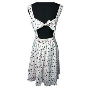 Disney x Lauren Conrad Minnie Mouse Mini Dress Sz 8 Coquette Bow Flowy Floral